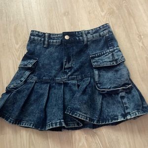 denim, y2k mini skirt 💋🎀👛